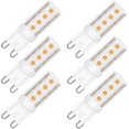 thumbnail image 1 of Dimmable G9 LED Light Bulb | 3W Bi-Pin Base | 220V | 2700K Warm White | 6 Pack, 1 of 5