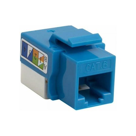 UPC: 0841567000603 | 4XEM 10Pack Cat6 Keystone Jack Punch Down Unshielded Blue  4XKJC6BL10PK (8HY282)