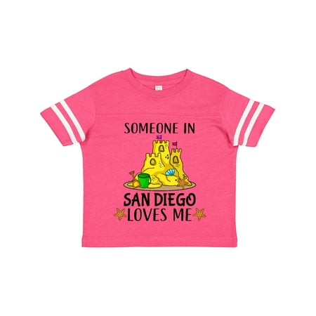

Inktastic Someone in San Diego Loves Me Gift Toddler Boy or Toddler Girl T-Shirt