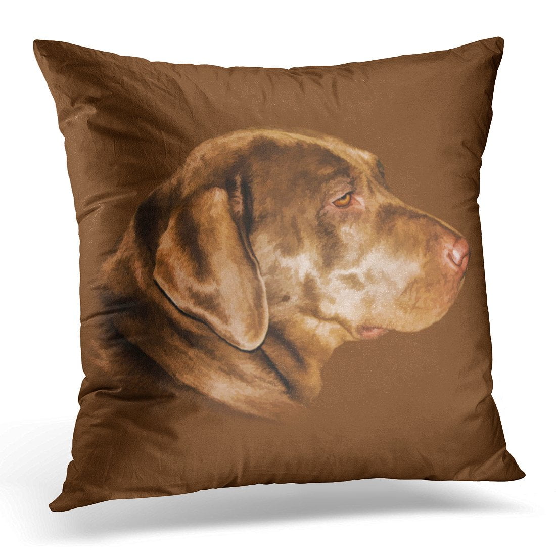 STOAG Brown Pets Labrador Retriever Dog Labs Throw Pillowcase Cushion ...