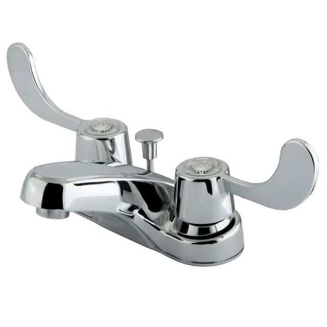 Kingston Brass KB181 Two Handle 4 in. Centerset Lavatory Faucet with Retail Pop-up
