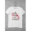 thumbnail image 4 of Old Glory Mens Keep Calm and Kill Zombies Short Sleeve Graphic T Shirt, 4 of 5