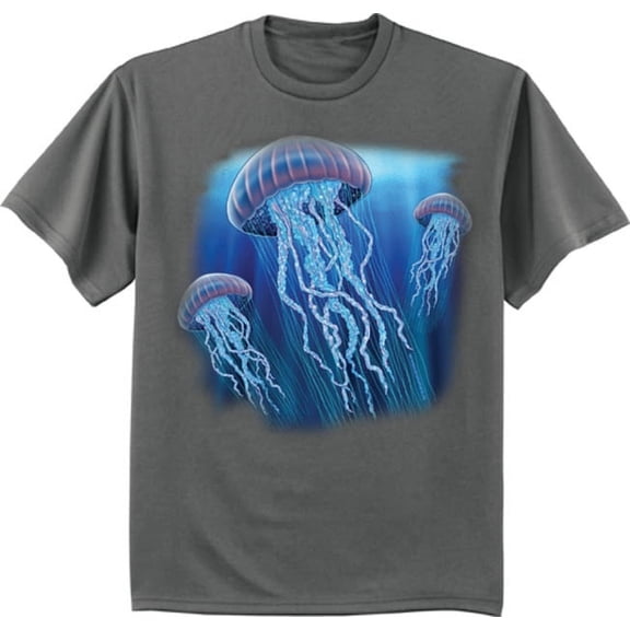 Marine Life Jelly Fish T-shirt Mens Graphic Tee
