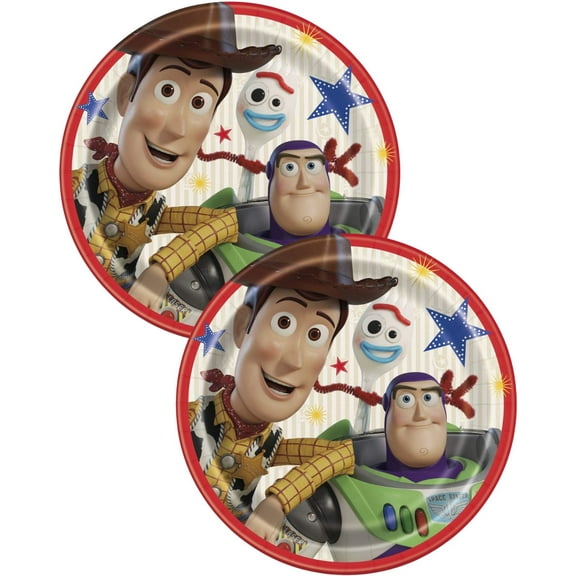 Toy Story Party Plates 2 Pack – 8.875 Inch Round Paper Plates, 8 Count per Pack (16 Total)