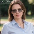 thumbnail image 3 of Joopin Photochromic Blue Light Blocking Glasses Semi-rimless Computer Gaming TV Glasses for Men Women UV400 Protection, 3 of 8