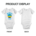 thumbnail image 3 of Newest Rwanda National Soccer Team Fan Baby Rompers (White, 3-6 Months), 3 of 5