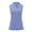 Blue, variant on QIJUNTUO Women's Summer Solid Color Shirt Stand Up Collar Sleeveless Casual Sports Top Tennis White