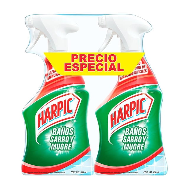 Limpiador Harpic para Baños Sarro y Mugre 2x650 ml Harpic Sarro y Mugre