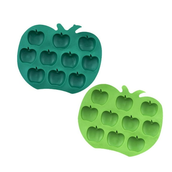 OUNONA  Fruit Moulds Silicone Apple Ice Cubes Freezable Cream Sticks