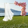 thumbnail image 3 of 9.8*9.8inch Arch Stand Gold Square Wedding Arch Metal Stand Backdrop Flower Balloon Decorative Frame, 3 of 16