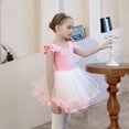 thumbnail image 4 of ‌LYMAYTER ‌Toddler 4-Tiered Tulle Tutu Skirt Girls Ballet Dance Costume Elastic Waist‌ Dance Skirt Or Set, 4 of 8