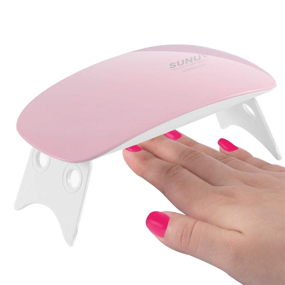  INFILILA Mini UV Light for Gel Nails Portable UV Light for  Nails 180°Opening Design USB Nail Dryer UV LED Nail Lamp Curing All Gels  16W Quick-Drying UV Nail Lamp for
