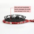 thumbnail image 5 of Red Christmas Patchwork Pattern Hair Brush,Girls Detangling Hair Brush,Glide Through Tangles with Ease for Wet & Dry Hair,8.8"X2.8", 5 of 7