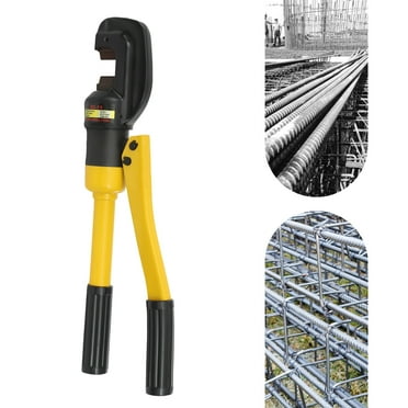 Hydraulic Rebar Cutter Portable Rebar Cutting Tool with 8T Crimping Power and C-Shaped Head for Easy Mold Change and Steel Bar Cutting