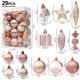 thumbnail image 3 of Bolas de árbol de Navidad, bastón de caramelo rojo, adorno colgante, juego de colgantes grandes, decoraciones navideñas para el hogar, Navidad 2024, Año Nuevo, 3 of 5