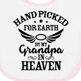 thumbnail image 3 of Inktastic Handpicked for Earth by My Grandpa in Heaven Angel Wings Baby Terry Cloth Bib, 3 of 3