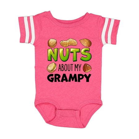 

Inktastic Nuts About My Grampy Peanut Almond Pistachio Gift Baby Boy or Baby Girl Bodysuit
