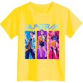 thumbnail image 4 of K pop Demon Chandail pour Filles, T-Shirt Graphique Mignon avec Dessin Animé, T-Shirt Tendance et Drôle, Chandail pour Enfants, Hauts Roses, Manches Courtes, Col Ras du Cou, 4 of 4