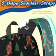 thumbnail image 5 of Bigfoot and Tree Black Pattern 17" School Backpacks for Teens,Waterproof Oxford Fabric,S-Shape Padded Straps for School,Travel,Hiking,Camping, 5 of 6