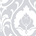 thumbnail image 1 of Shades, Damask Geometric Graphic White, Light Blue Wallpaper Roll, 1 of 2