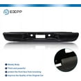 thumbnail image 3 of ECCPP Rear Bumper Fit for 1999-2006 for Chevrolet Silverado 1500,1999-2006 for GMC Sierra 1500 2007 for GMC Sierra 1500 Classic 1999-2004 for GMC Sierra 2500 ( With License Plate Lights) Black, 3 of 3