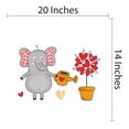 thumbnail image 3 of Cute Kids Cartoon Good Habits Learning Wall Stickers- Giant wall Decal for Nursery Room, Classroom, Playroom Art -Easy to Apply and Peel-Size : 20" x 14"., 3 of 4
