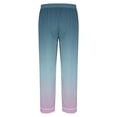 thumbnail image 3 of cllios Mens Long Sleeve Pajamas Sets Gradient Print Loungewear Ultra Soft Button Down Sleepwear 2 Pcs Pj Set with Pockets, 3 of 6