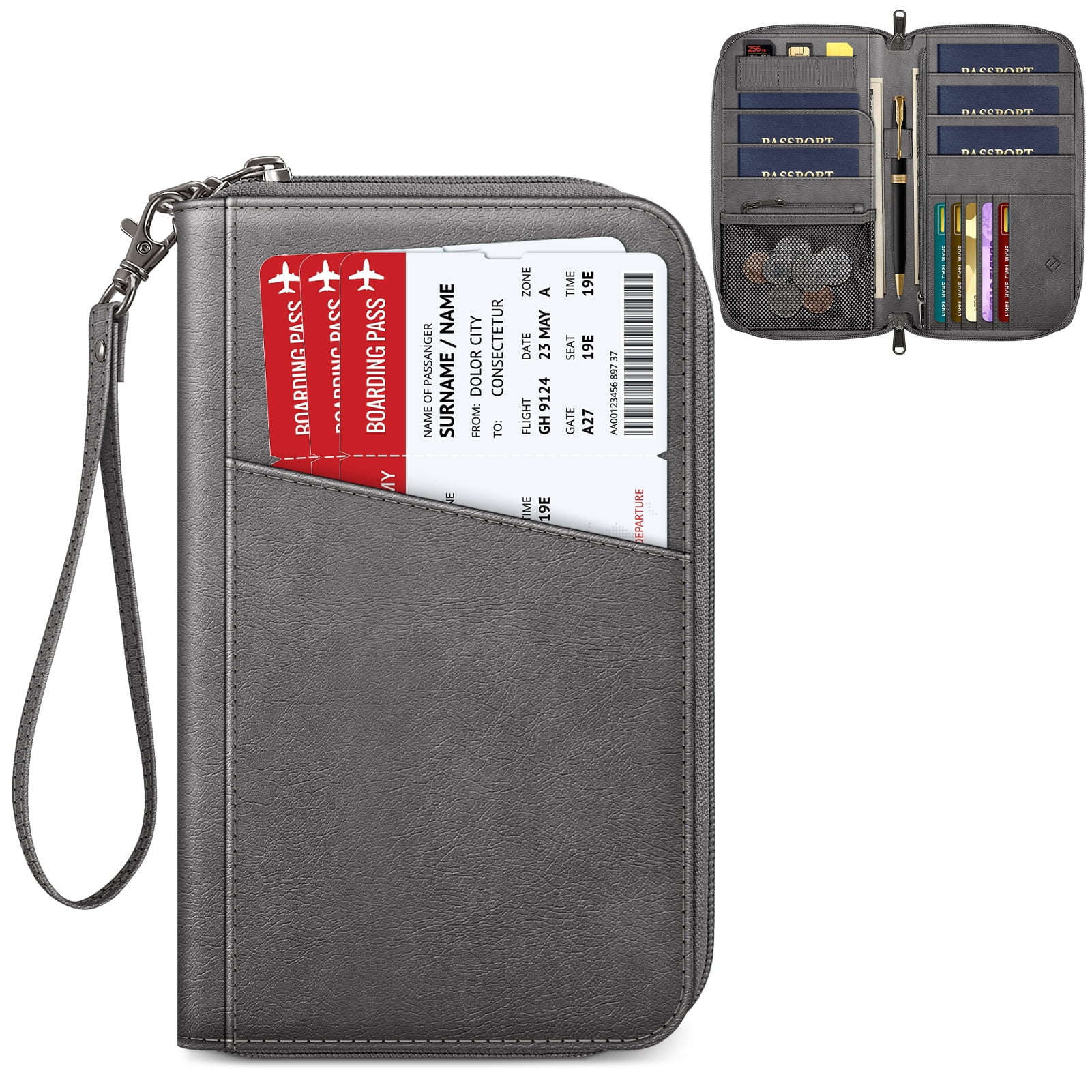 family travel document holder organiser