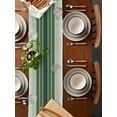 thumbnail image 2 of nqOlkjepod Sage Green Ombre Stripe Table Runner 48 Inches Long Farmhouse Dress Scarves, Farmhouse Striped Gradient Dining Tablerunner for Coffee Table/Kitchen Island/Party Décor, 13" x 48", 2 of 8