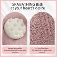 thumbnail image 2 of Bola de baño Yilia Super Soft Sunflower con ventosa de 40 g, color morado y rosa, 2 of 8