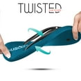 thumbnail image 4 of HUGGOES Garnet Natural Rubber Comfort Flip Flops for Women - Turquoise/Black, 4 of 7