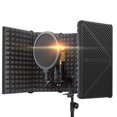 thumbnail image 4 of lionlar Mic Isolation Studio Recording Easy to Install for Broadcasting 5 Panels, 4 of 6