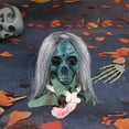 thumbnail image 5 of Voice Activated Walking Ghost Skull Decoration – Light Up Halloween Prop with Sound, Motion & Glowing Eyes – Horror Animatronic for Porch, Backyard, Party or Haunted House, 5 of 5