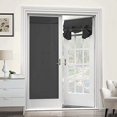 thumbnail image 5 of 2 Pieces French Door Curtain,Punch-Free Blackout Door Curtains,Thermal Insulated Door Curtain Panels, Noise Reduction,Dustproof,26" Width x 68" Drop, 5 of 7