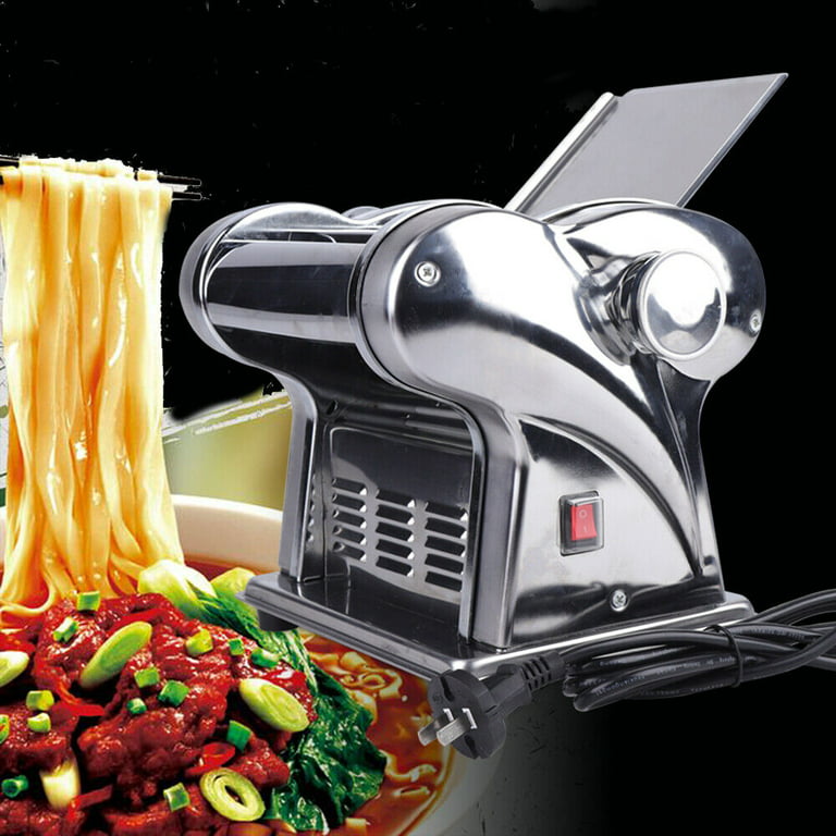SAHUANIYE Commercial Electric Pasta Maker Noodle Machine, Automatic  Stainless Steel Dough Sheeter Roller Pressing Machines With Two Blades,  Suitable
