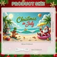 thumbnail image 2 of Colorful Design Christmas Beach Holiday Celebration Banner for Summer Party Family Gathering Event, 2 of 9