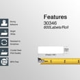 thumbnail image 3 of WWS-- Compatible DYMO 30346 (1/2 Pouces x 1-7/8 Pouces) Étiquettes de Bibliothèque Code-Barres - Compatible avec DYMO Labelwriter 450, 4TG, Ne Convient Pas 550 & 5TG [6 Rouleaux/3600 Étiquettes], 3 of 4