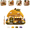C#145, variant on Whimsical Village 3D Fabric Poke Art Kit, Honey Shop Cottage, Creative Craft Set, Flowers Activity Summer Gift Home Decor Craft for Adult Beginner Handmade Hobby Gift C