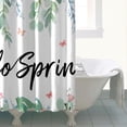 thumbnail image 4 of Spring Summer Shower Curtain, Eucalyptus Floral Shower Curtains for Bathroom, Seasonal Home Decor Waterproof Fabric with Hooks 72x72 Inch, 4 of 4