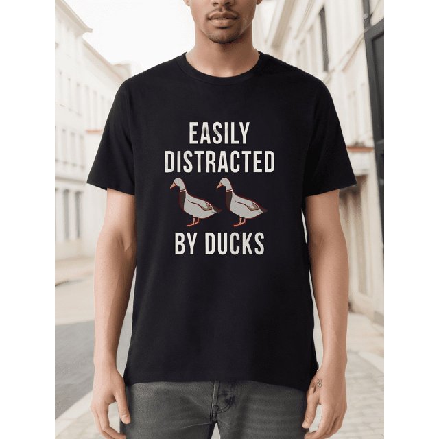 Camiseta "Fácilmente distraído por los patos". Camiseta de los patos. Regalo de los patos. Camiseta de los patos. Regalo para los amantes de los patos. Camiseta para los amantes de los patos.