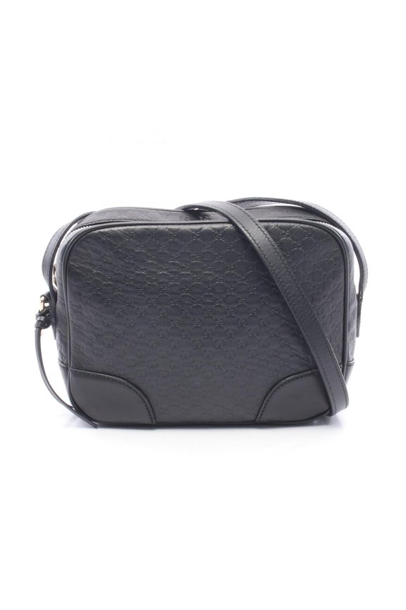 Pre-Owned Gucci Bree Microguccissima Shoulder Bag/Handbag, Leather, Women's, Black, 449413