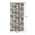 thumbnail image 5 of Beige Christmas Winter Scene Pattern Shower Curtain 36"x72" ,Bathroom Decorative Shower Curtains Set with 12 Hooks,Modern Waterproof Washable Shower Curtain, 5 of 6