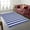Blue & White Striped, variant on 6 x 9 ft. Black & White Striped Indoor & Outdoor Reversible Plastic Rectangle Area Rug