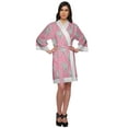 thumbnail image 5 of Moomaya Short Printed Crossover&nbsp;Kimono&nbsp;Robes&nbsp;For Girls Nightwear Dressing Gown, 5 of 6