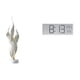thumbnail image 1 of Escultura de pluma, estatua moderna, colección de resina, artesanías artísticas, adorno de escritorio, figura decorativa, reloj de pared digital, mult, 1 of 8