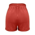 thumbnail image 5 of Clothing 2025 Womens Shorts Casual Summer Beach Drawstring Shorts 5 Inch Wide Leg Lounge Shorts Vacation Trendy Shorts with Pockets, 5 of 8