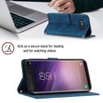 thumbnail image 3 of Compatible with Samsung Galaxy S8 Classic Embossed PU Leather Case with Card Holder Shockproof Cover, 3 of 5