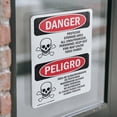 thumbnail image 4 of (2 Pack) Pesticide Storage Area Bilingual OSHA Danger Sign 18 Inch X 24 Inch Vinyl Label Decal Sticker Weather Resistant, UV Protected for Workplace, Business, and Construction Site,, 4 of 7