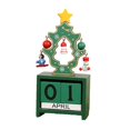thumbnail image 1 of Wooden Christmas Calendar Christmas Decorations Desk Calendars Digital Calendar Desktop Calendar Decorations For Shelves Decor For Table Christmas Party Accessory Xmas Decor, 1 of 8