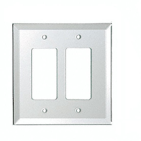 CRL GPP13W 2X Designer Back Painted Glass Cover Plate- White